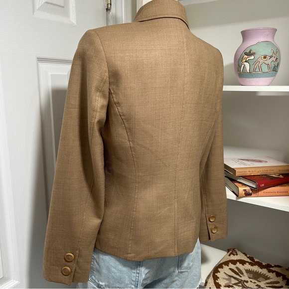 Pendleton Light Brown Buttoned Blazer - Picture 6 of 12